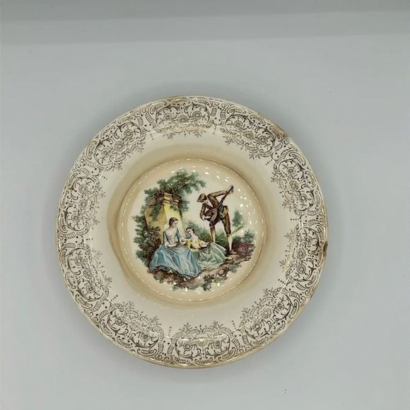 vintage Triumph Limoges Warranted 22 K Gold Bowl - made in USA - Picture 1 of 5